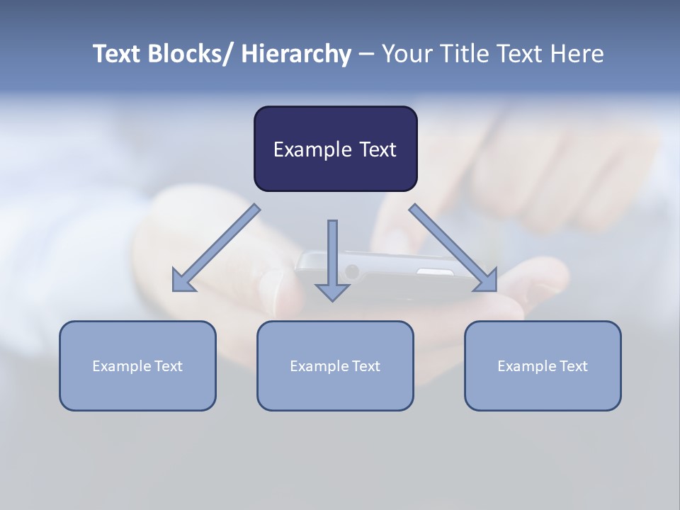Person Mobile Technology PowerPoint Template