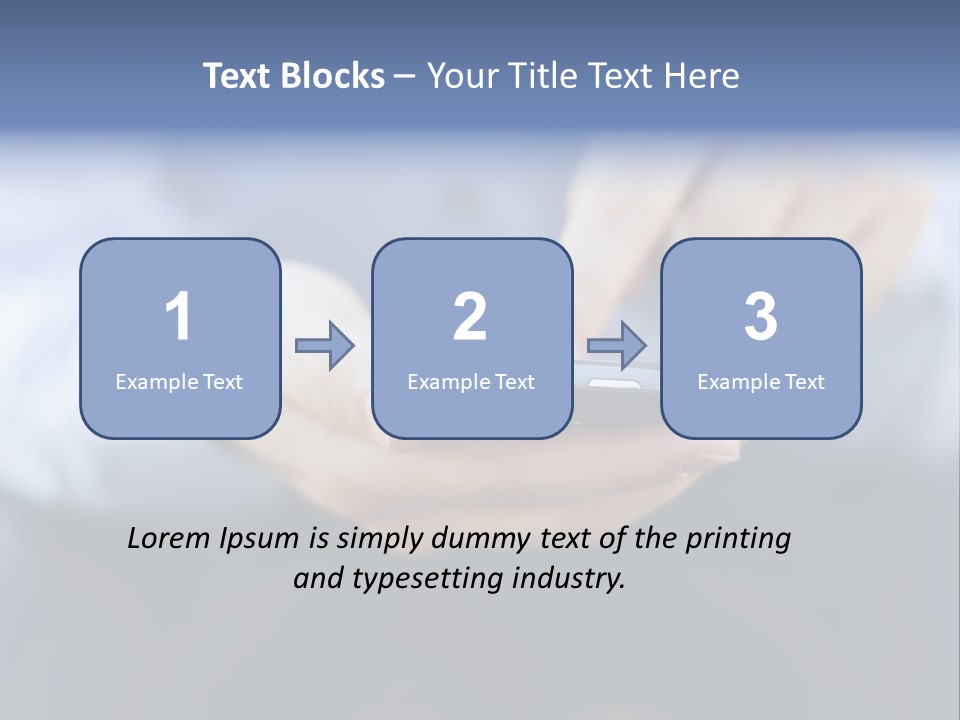 Person Mobile Technology PowerPoint Template