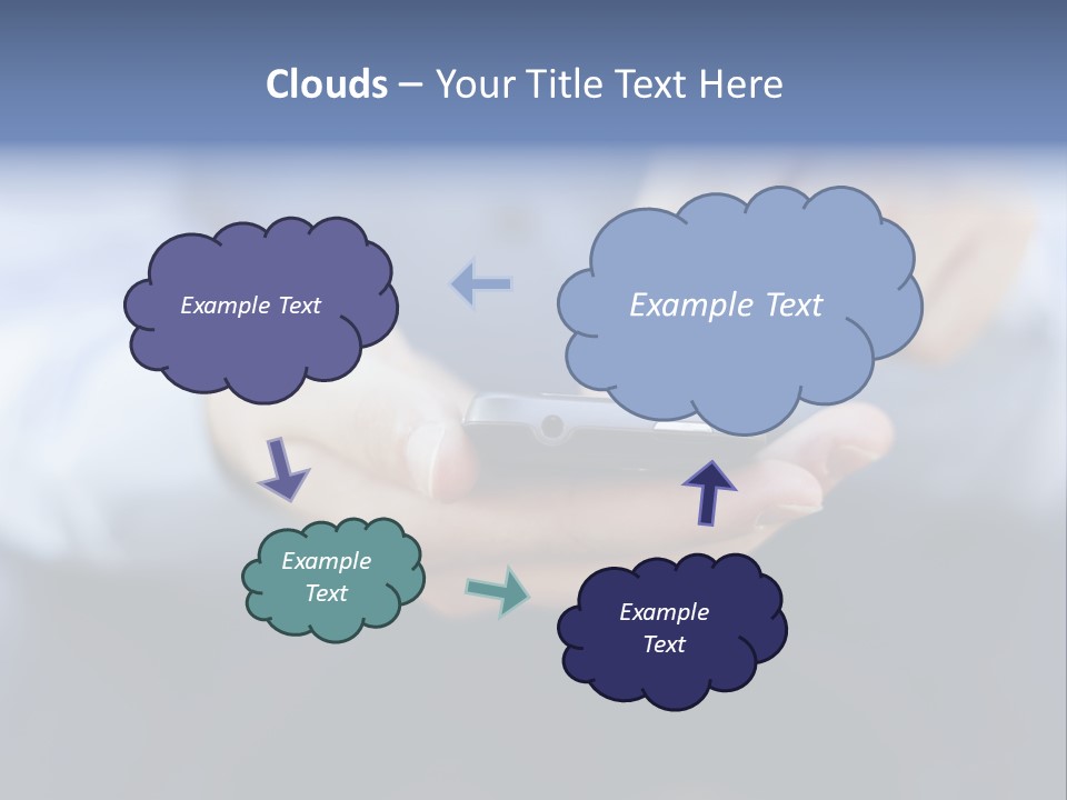 Person Mobile Technology PowerPoint Template