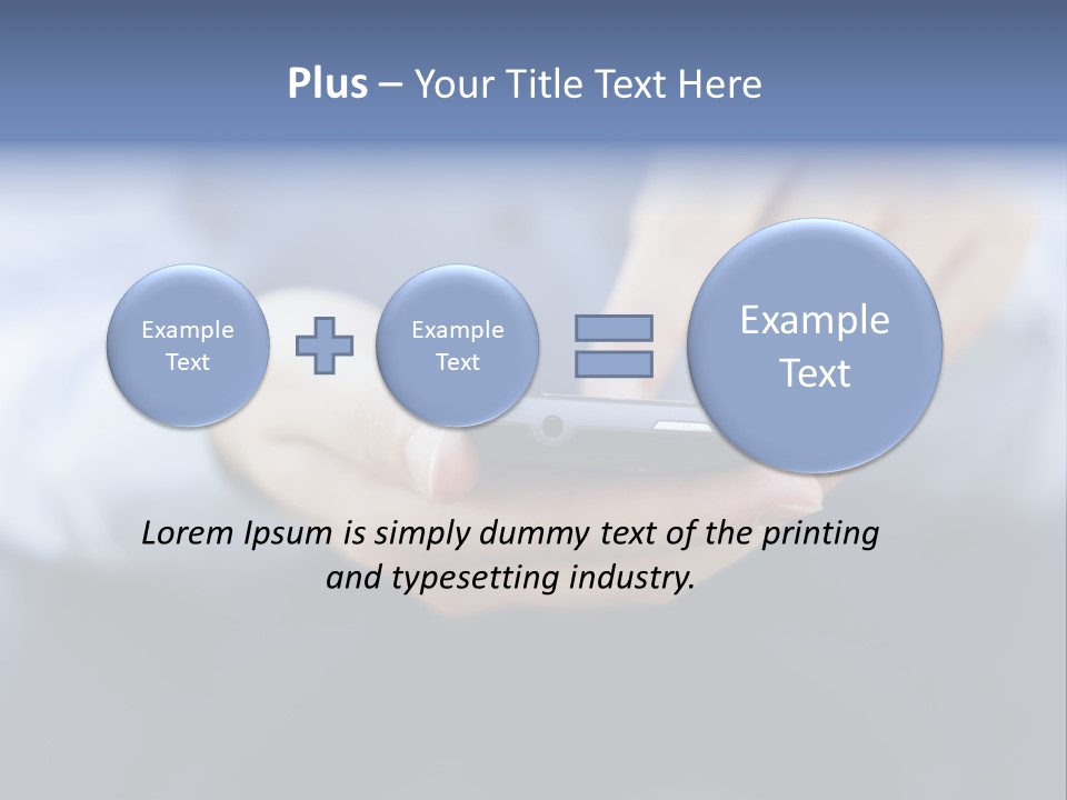 Person Mobile Technology PowerPoint Template