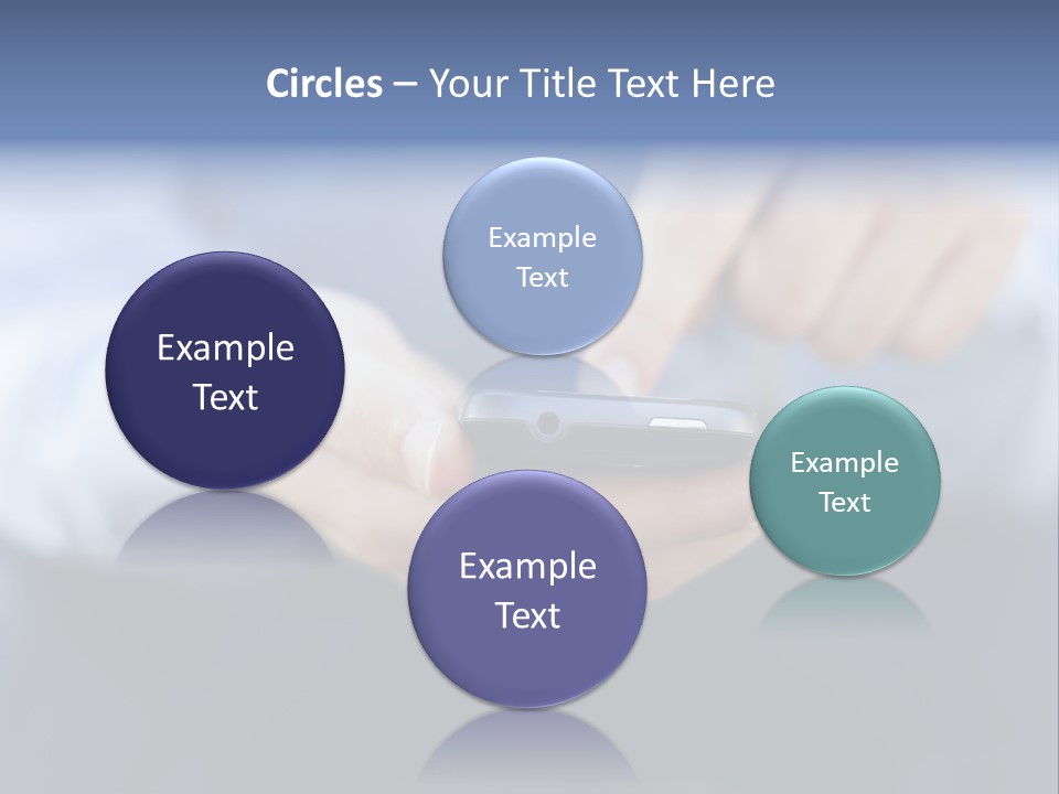 Person Mobile Technology PowerPoint Template