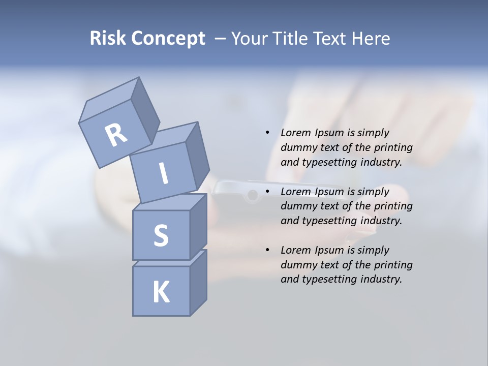 Person Mobile Technology PowerPoint Template