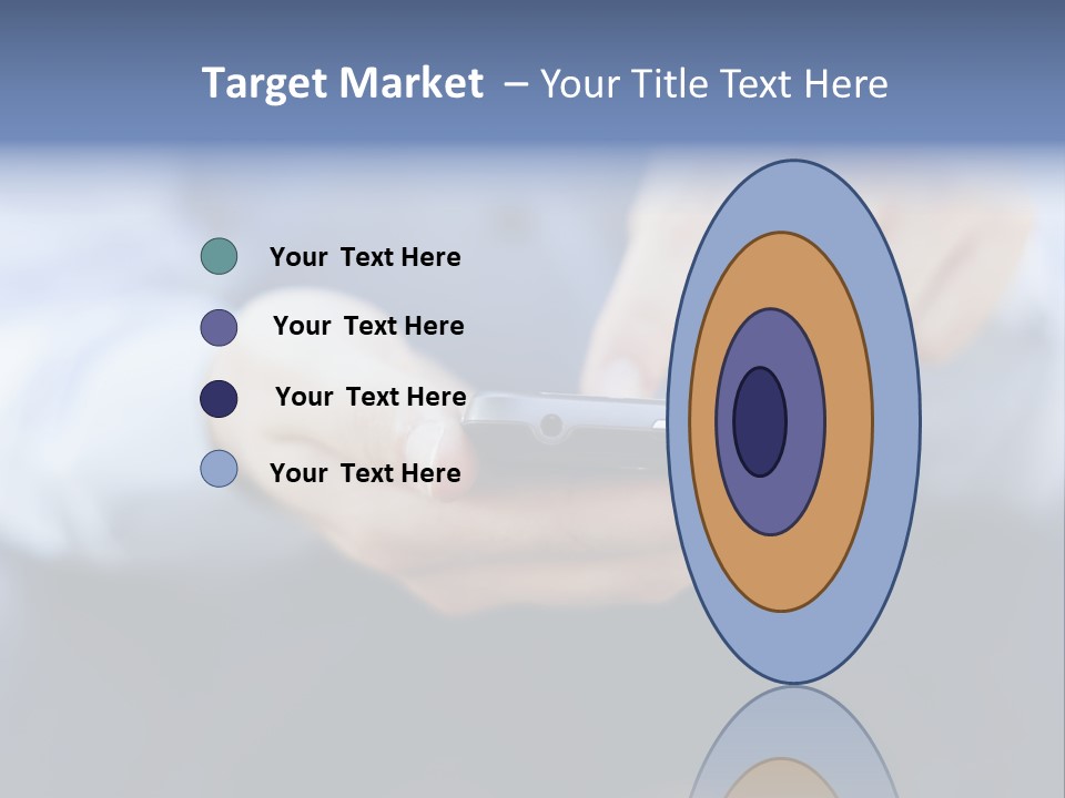 Person Mobile Technology PowerPoint Template