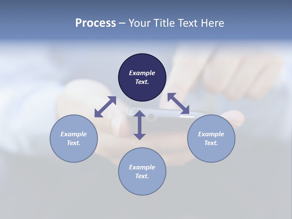 Person Mobile Technology PowerPoint Template