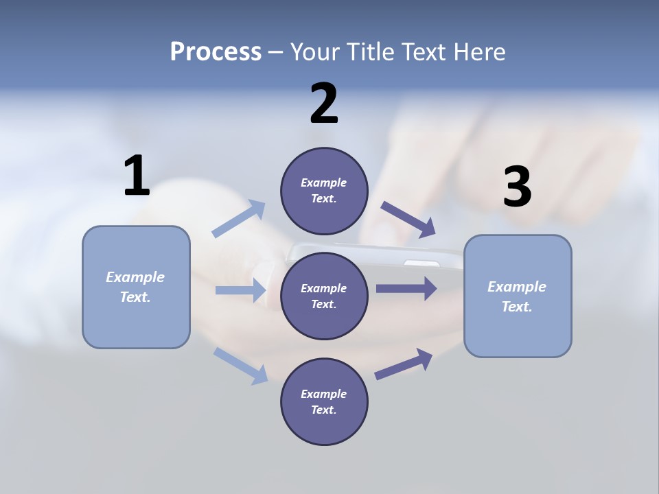 Person Mobile Technology PowerPoint Template