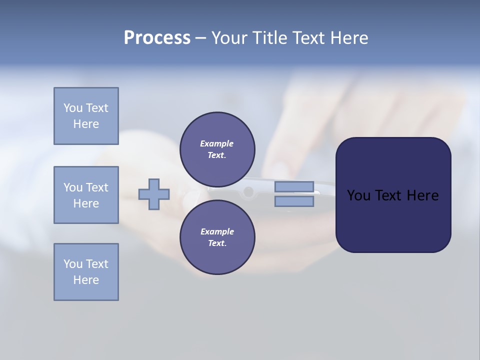 Person Mobile Technology PowerPoint Template