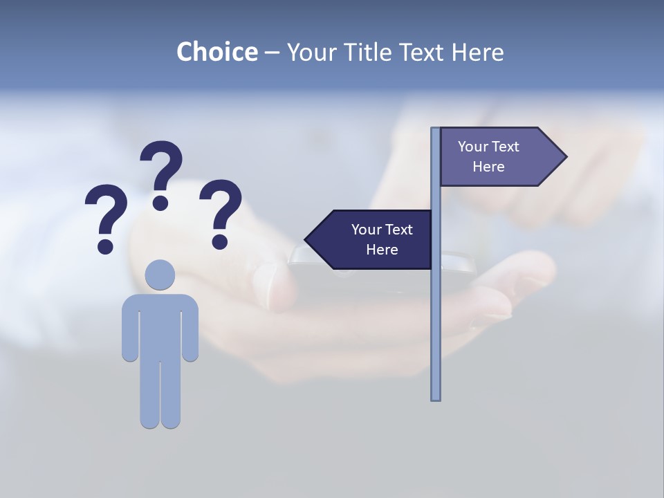 Person Mobile Technology PowerPoint Template