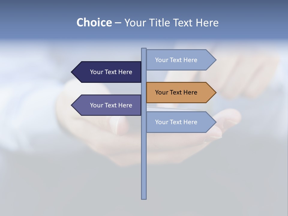Person Mobile Technology PowerPoint Template