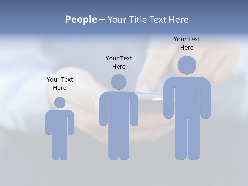Person Mobile Technology PowerPoint Template