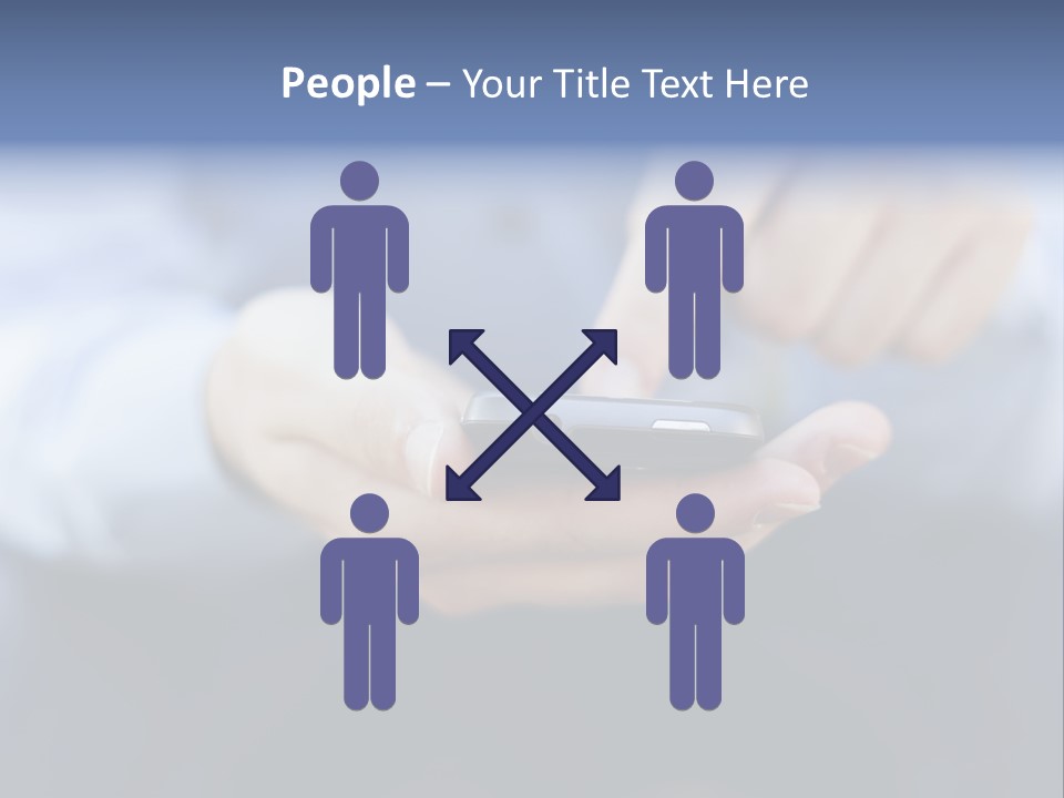 Person Mobile Technology PowerPoint Template
