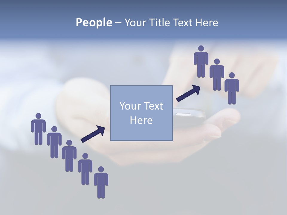 Person Mobile Technology PowerPoint Template