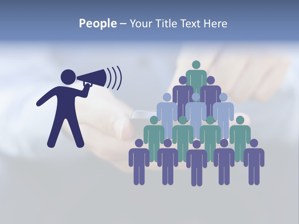 Person Mobile Technology PowerPoint Template