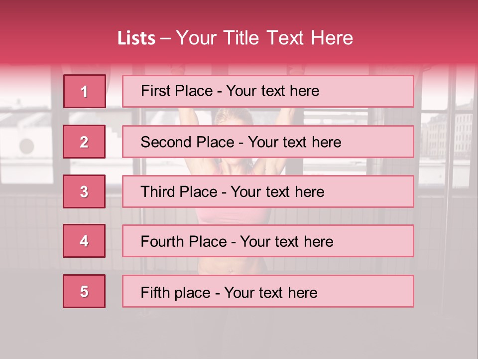 Athletic Muscle Focus PowerPoint Template