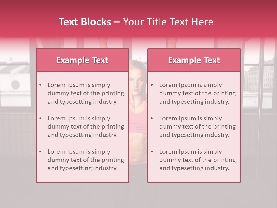 Athletic Muscle Focus PowerPoint Template