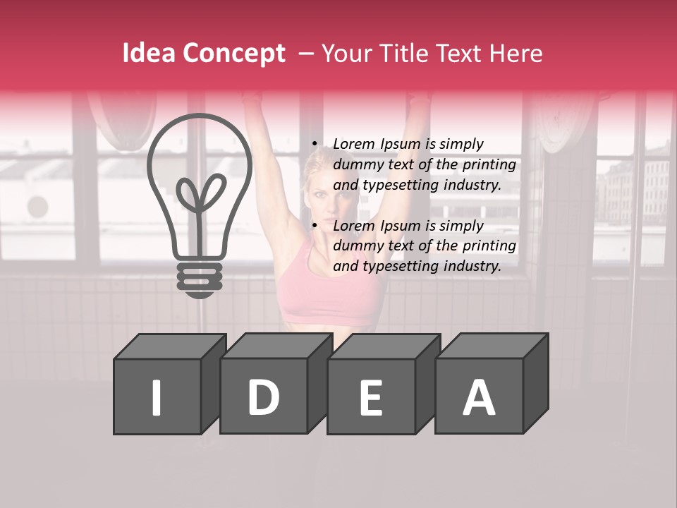 Athletic Muscle Focus PowerPoint Template