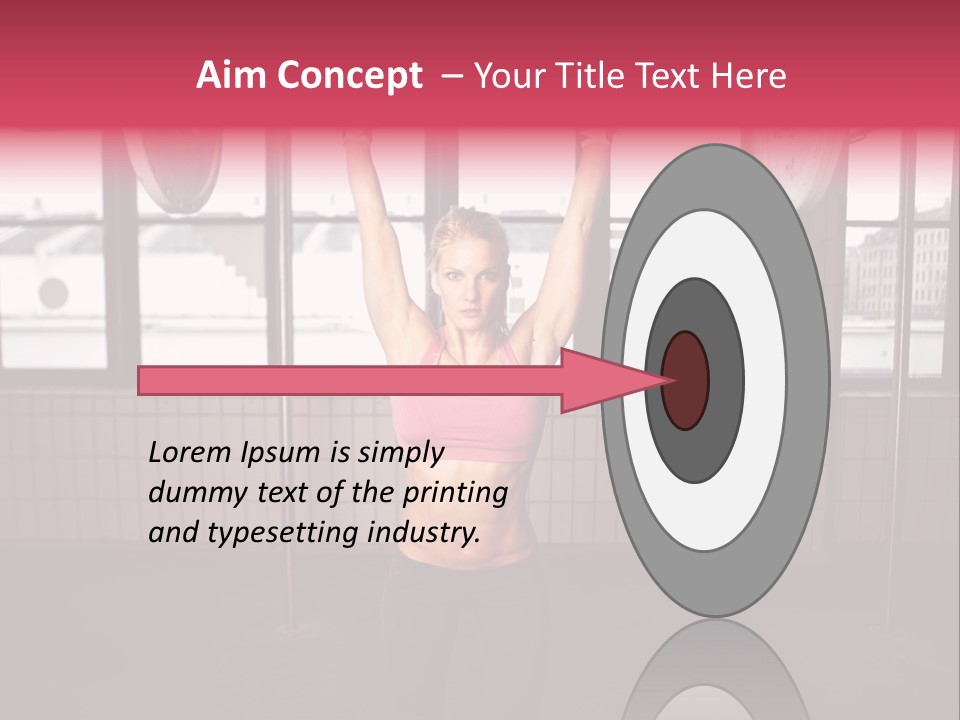Athletic Muscle Focus PowerPoint Template