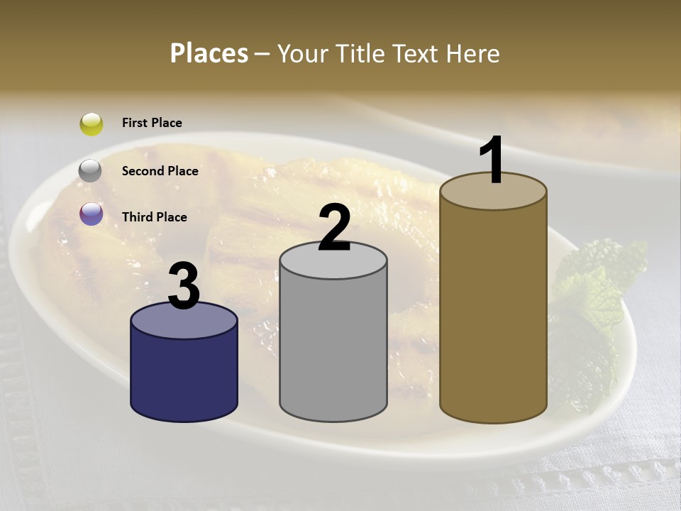 Dessert Food Sample Hawaiian PowerPoint Template