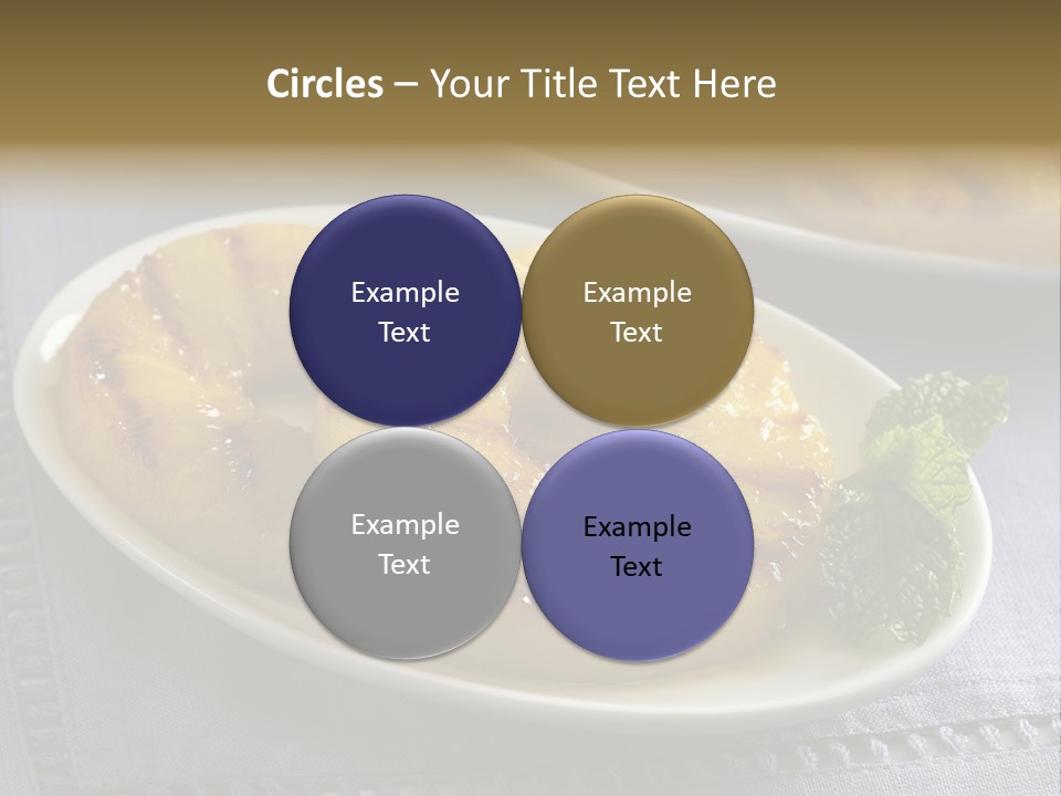 Dessert Food Sample Hawaiian PowerPoint Template