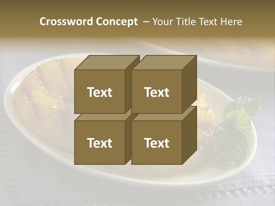 Dessert Food Sample Hawaiian PowerPoint Template