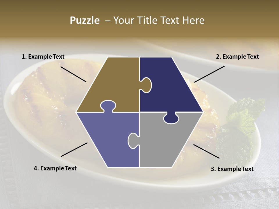 Dessert Food Sample Hawaiian PowerPoint Template