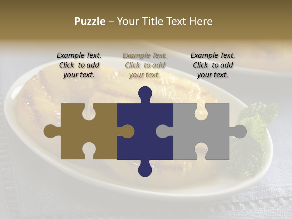 Dessert Food Sample Hawaiian PowerPoint Template