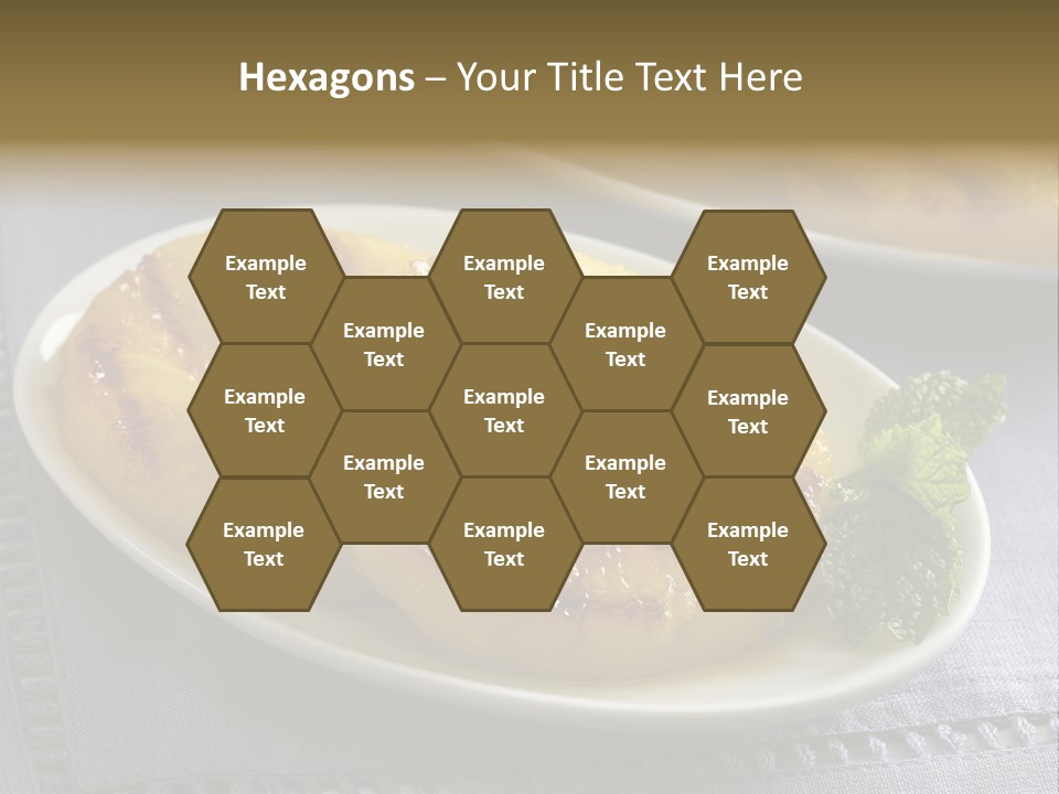 Dessert Food Sample Hawaiian PowerPoint Template