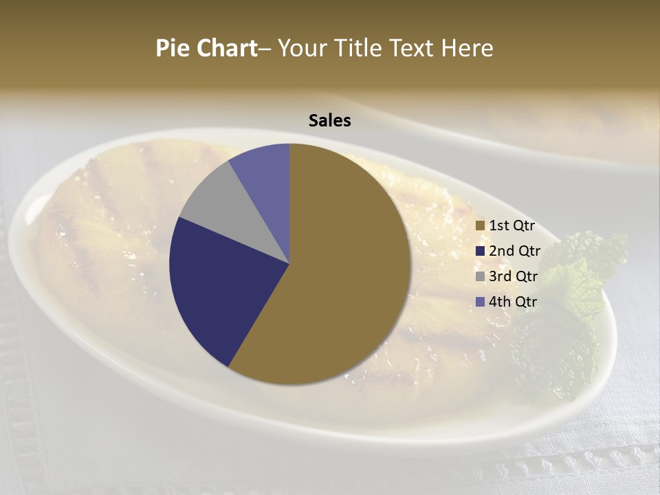 Dessert Food Sample Hawaiian PowerPoint Template