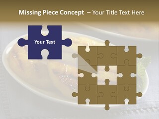 Dessert Food Sample Hawaiian PowerPoint Template