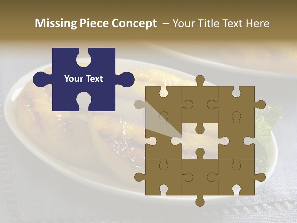 Dessert Food Sample Hawaiian PowerPoint Template