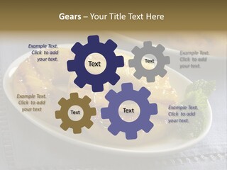 Dessert Food Sample Hawaiian PowerPoint Template