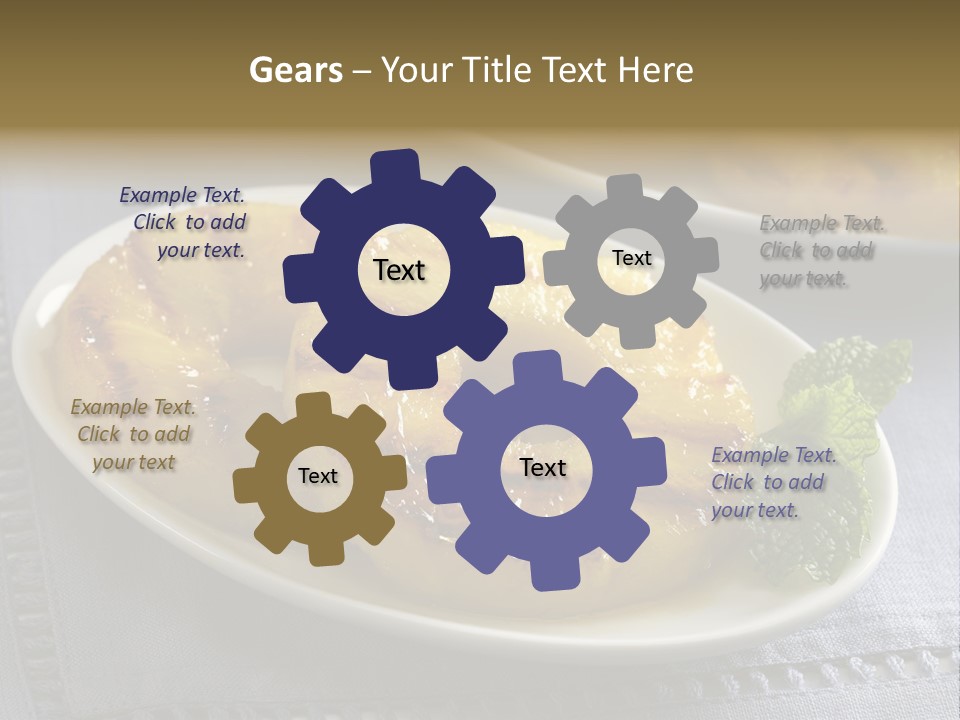 Dessert Food Sample Hawaiian PowerPoint Template