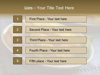 Dessert Food Sample Hawaiian PowerPoint Template