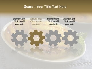 Dessert Food Sample Hawaiian PowerPoint Template