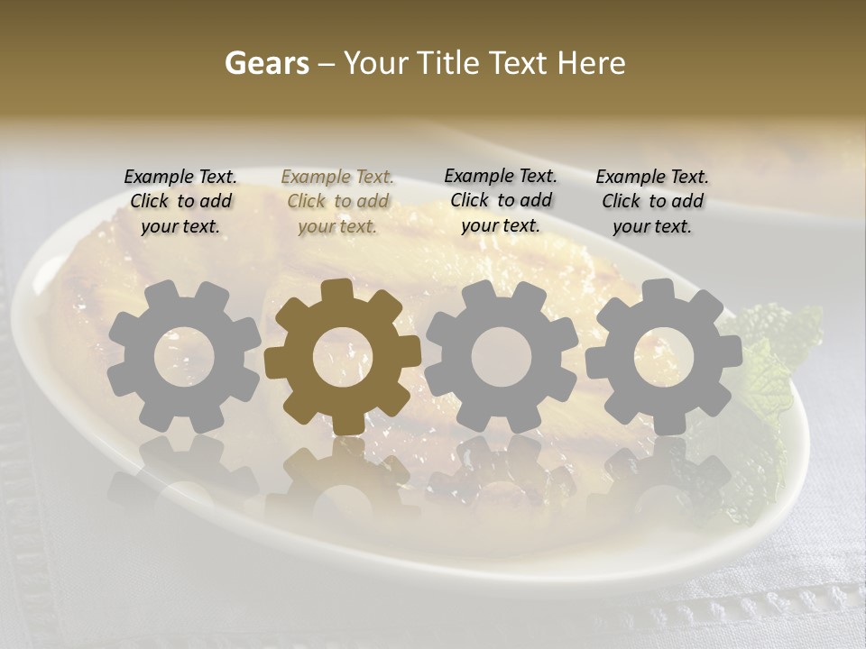 Dessert Food Sample Hawaiian PowerPoint Template