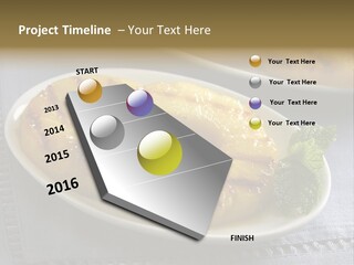 Dessert Food Sample Hawaiian PowerPoint Template