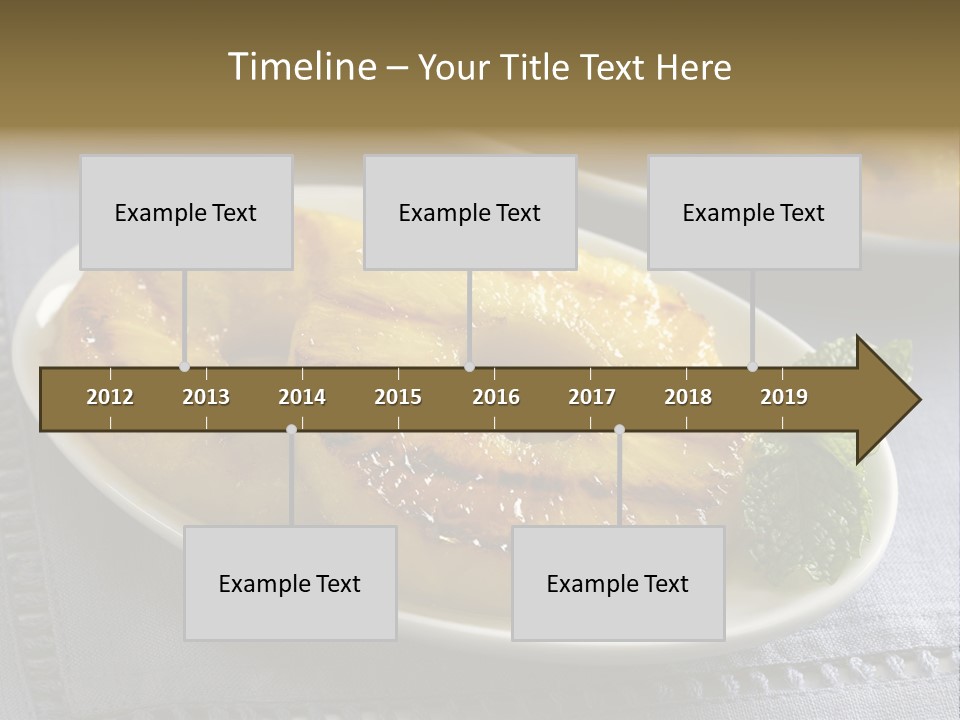 Dessert Food Sample Hawaiian PowerPoint Template