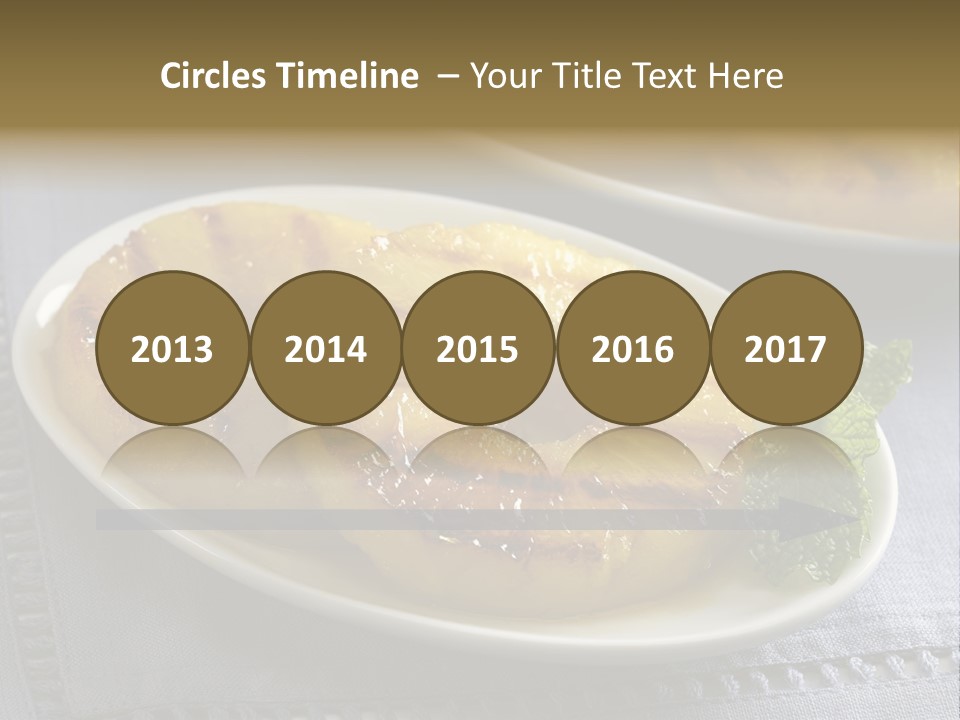 Dessert Food Sample Hawaiian PowerPoint Template