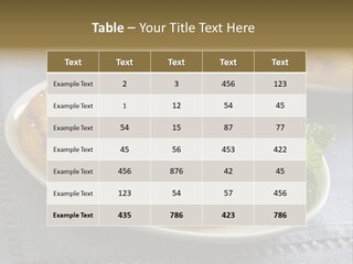 Dessert Food Sample Hawaiian PowerPoint Template