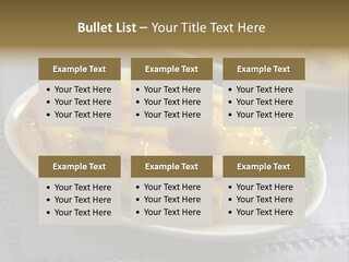 Dessert Food Sample Hawaiian PowerPoint Template