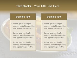 Dessert Food Sample Hawaiian PowerPoint Template