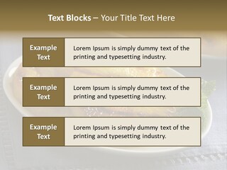 Dessert Food Sample Hawaiian PowerPoint Template