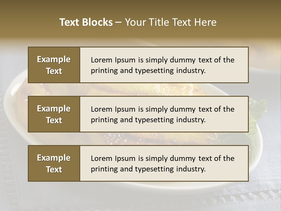 Dessert Food Sample Hawaiian PowerPoint Template