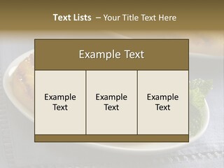 Dessert Food Sample Hawaiian PowerPoint Template