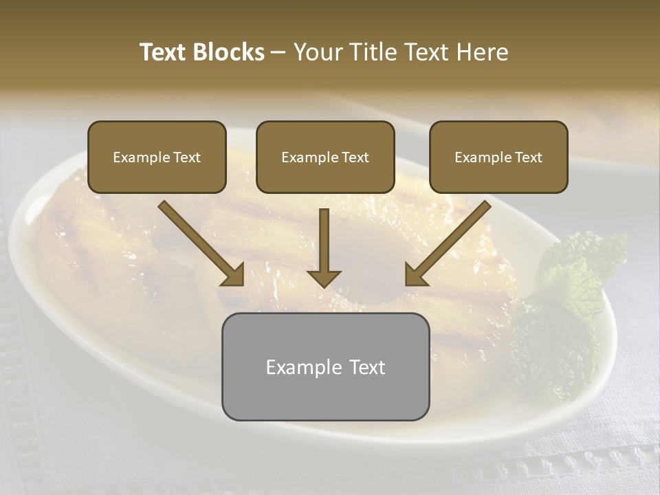 Dessert Food Sample Hawaiian PowerPoint Template