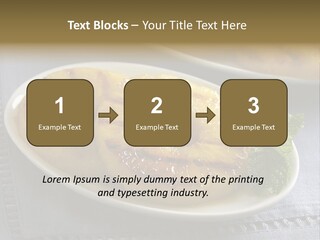 Dessert Food Sample Hawaiian PowerPoint Template