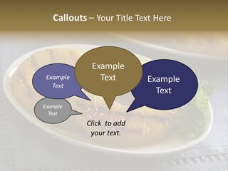 Dessert Food Sample Hawaiian PowerPoint Template