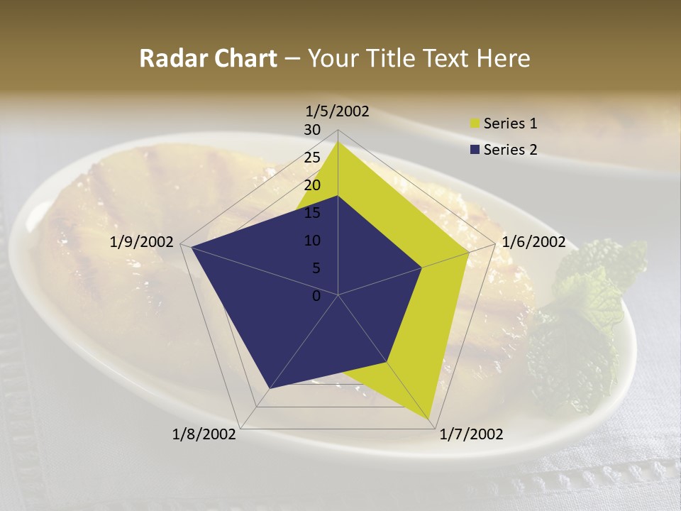 Dessert Food Sample Hawaiian PowerPoint Template