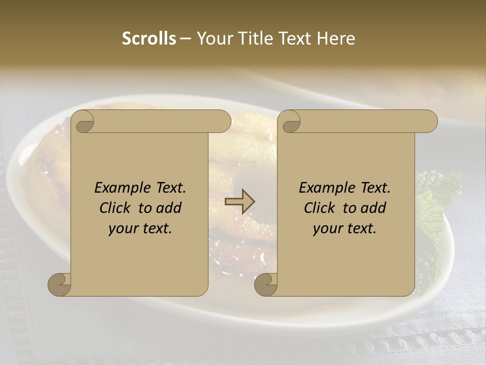 Dessert Food Sample Hawaiian PowerPoint Template