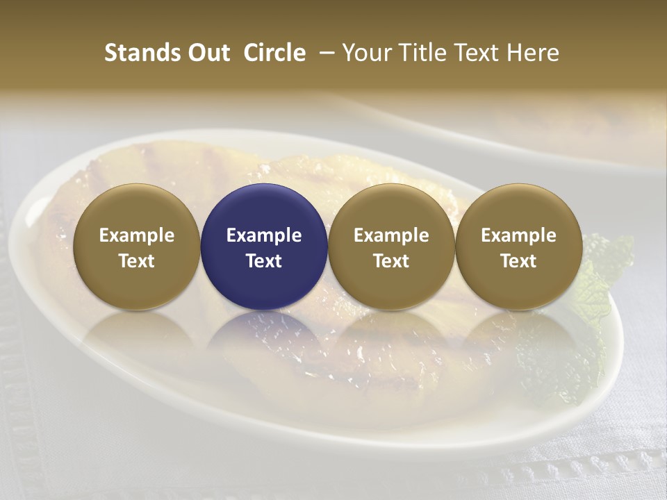 Dessert Food Sample Hawaiian PowerPoint Template