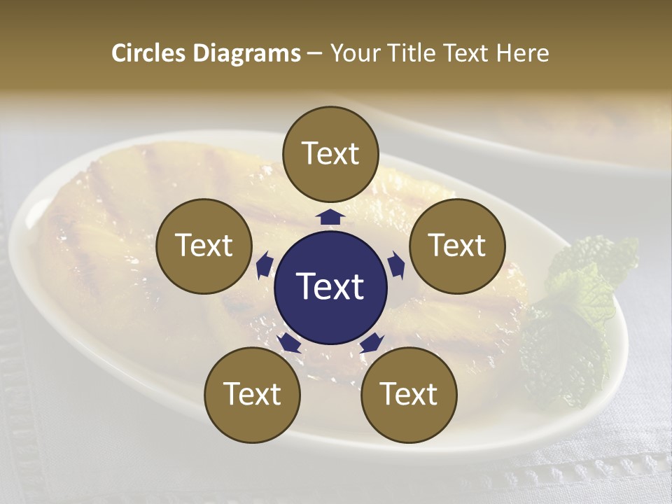 Dessert Food Sample Hawaiian PowerPoint Template